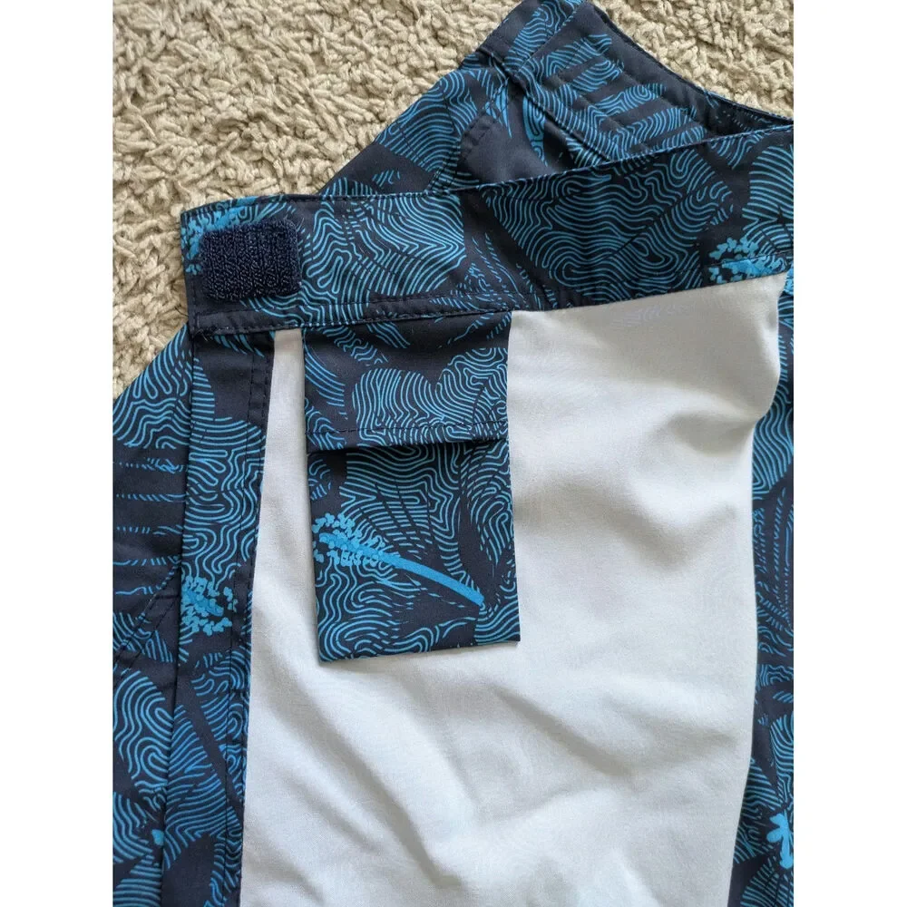 Rip Skirt Wrap Skirt Womens S Blue Maui Moonlight Hawaii Beachy Surf Length 2